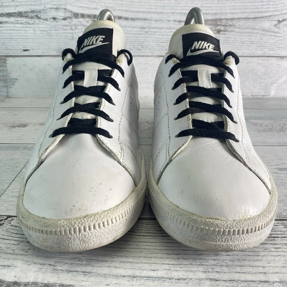 Nike Sneakers Kids 4.5Y White Leather Classic Casual Tennis Shoes 834123-101